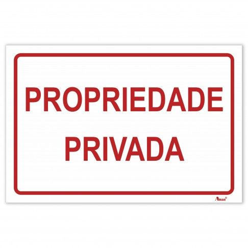 Sinaltica "Propriedade Privada"