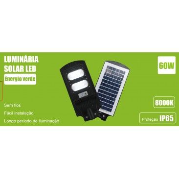 Luminria Solar Sens Luz 60w