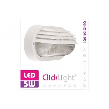 Olho Boi Led Oval C/Pal 1xe27 C/Lmpada