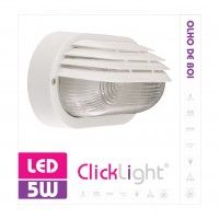 Olho Boi Led Oval C/Pal 1xe27 C/Lmpada