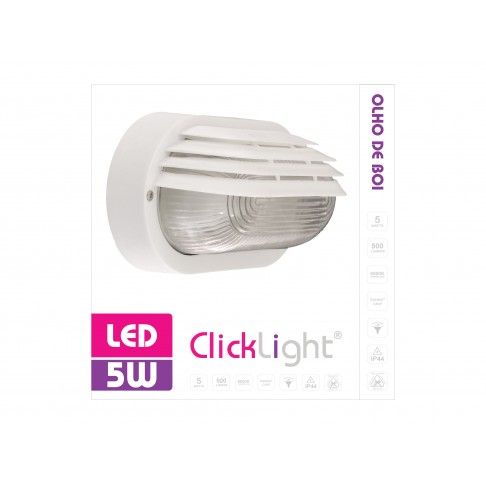 Olho Boi Led Oval C/Pal 1xe27 C/Lmpada