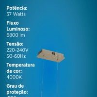 SUSPENSO LED ONDULAR 43W 4000K