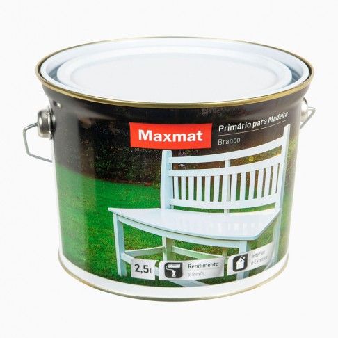 Primario Madeira Maxmat Branco 2,5l