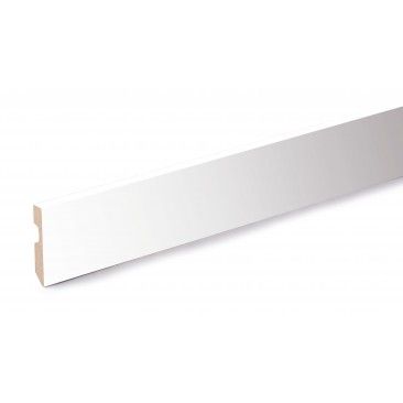 Pack 5 Rodaps Mdf Branco 2250x70x14mm