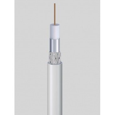 Cabo Coaxial 17vatc Branco 25m