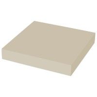 Prateleira Fixao Invisvel 23.5X23.5X3.8cm Creme