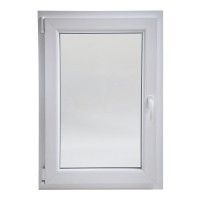 Janela Pvc Branca Vidro 100x70cm Esquerda