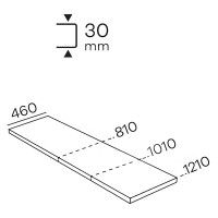 Tampo Max 121cm Negro 30mm