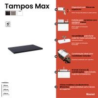 Tampo Max 121cm Negro 30mm