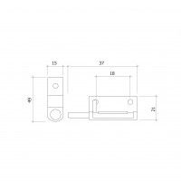 Fecho Lateral P/Estore Zincado 2unid.