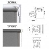 Estore Clip&Fix Trans 60x180cm Cinza