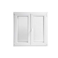 Janela 2 Folhas Pvc 90x90 Branco Vidro Duplo