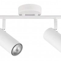 SPOT SPLIT 2XGU10 BRANCO FOSCO