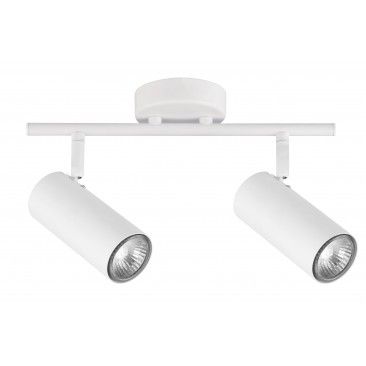 SPOT SPLIT 2XGU10 BRANCO FOSCO