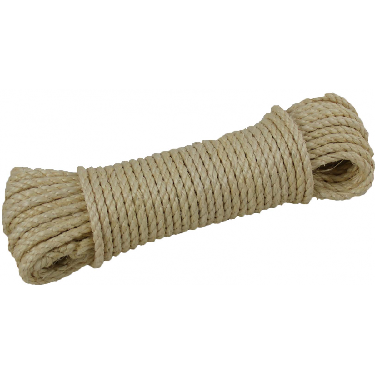 Corda sisal - 6 mm c/ 5 mts - Comercial Rayes